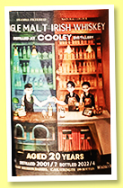 Cooley 20 yo 2001/2022 (54%, Whisky AGE for Whisky Picnic Bar, Get Lost in The Whisky and The Whisky Blues, bourbon barrel, cask #3067, 199 bottles)