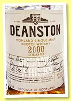 Deanston 21 yo 2000/2022 'Organic Whisky' (50.9%, OB, 2784 bottles)