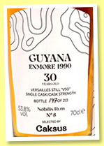 Enmore 30 yo 1990/2021 (53.8%, Nobilis Rum, 213 bottles)