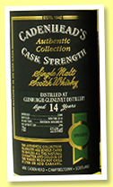 Glenburgie-Glenlivet 14 yo 2004/2018 (53.6%, Cadenhead, Authentic Collection, bourbon hogshead, 294 bottles) 