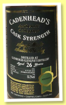 Glenburgie-Glenlivet 26 yo 1992/2018 (50.2%, Cadenhead, Authentic Collection, hogshead, 216 bottles) 