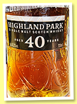 Highland Park 40 yo (43.2%, OB, Spring 2019) 