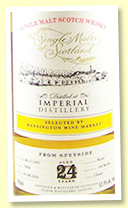 Imperial 24 yo 1995/2020 (53.9%, Elixir Distillers 'The Single Malts Of Scotland' for Kensington Wine Market, cask #7850, bourbon, 148 bottles)
Imperial 24 yo 1995/2020 (53.9%, Elixir Distillers 'The Single Malts Of Scotland' for Kensington Wine Market, cask #7850, bourbon, 148 bottles)