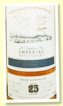 Imperial 25 yo 1995/2021 (53.6%, Elixir Distillers 'The Single Malts Of Scotland', cask #7851, bourbon barrel, 142 bottles)
Imperial 25 yo 1995/2021 (53.6%, Elixir Distillers 'The Single Malts Of Scotland', cask #7851, bourbon barrel, 142 bottles)