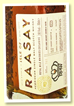 Isle Of Raasay 2019/2022 (59.5%, OB for Royal Mile Whiskies, cask #22, ex-rye barrel + PX sherry finish, 163 bottles) Isle Of Raasay 2019/2022 (59.5%, OB for Royal Mile Whiskies, cask #22, ex-rye barrel + PX sherry finish, 163 bottles)