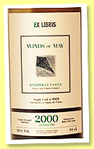 Knappogue Castle 2000/2022 (56.8%, LMDW, Ex-Libris, 'Wind of May', ruby Port cask, cask #45429, 630 bottles) 