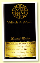 Ledaig 10 yo 2010/2020 (53.7%, Valinch & Mallet 'The Spirit Of Art', cask #700414, bourbon & sherry, 648 bottles)
