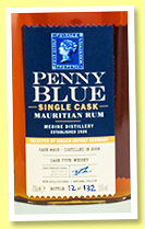 Penny Blue 2009 (55%, OB for Kirsch Import, Mauritius, whisky cask, cask #203, 132 bottles, 2022) 
