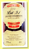 Prunier 'Lot 51' (58%, OB, wine4you 10th anniversary, Grande Champagne, 2021) Prunier 'Lot 51' (58%, OB, wine4you 10th anniversary, Grande Champagne, 2021)