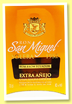 San Miguel 'Extra Anejo – Solera 1952' (43%, OB, Ecuador, +/-2022)