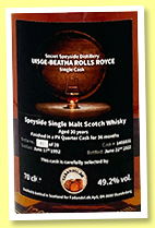 Secret Speyside 30 yo 1992/2022 (49.2%, Fadandel.dk, 1st fill sherry quarter cask, cask #1408831, 28 bottles) 