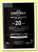 Strathisla 20 yo 2002/2022 (55.4%, Artist by LMDW, first fill bourbon barrel, cask #27057, 192 bottles) Strathisla 20 yo 2002/2022 (55.4%, Artist by LMDW, first fill bourbon barrel, cask #27057, 192 bottles)