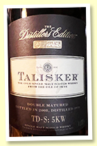 Talisker 1996/1998 'Distiller's Edition' (45.8%, OB, Amoroso finish, 1 litre) 
