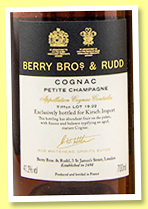 Tiffon 'Lot 19:22 Petite Champagne' (41.2%, Berry Bros & Rudd for Kirsch Import) Tiffon 'Lot 19:22 Petite Champagne' (41.2%, Berry Bros & Rudd for Kirsch Import)