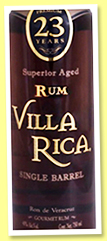 Villa Rica 23 yo 'Single Barrel' (40%, OB, Mexico, +/-2022)