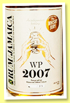 WP 2007/2022 (59.1%, The Whisky Jury, Jamaica, refill barrel, cask #29, 271 bottles) WP 2007/2022 (59.1%, The Whisky Jury, Jamaica, refill barrel, cask #29, 271 bottles)