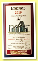 Long Pond 3 yo 2019/2022 'STCE' (60%, Habitation Velier, LMDW, Jamaica, 1800 bottles)