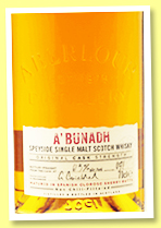 Aberlour 'A'bunadh batch #71' (61.5%, OB, Spanish oloroso butts, 2021) Aberlour 'A'bunadh batch #71' (61.5%, OB, Spanish oloroso butts, 2021)