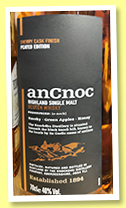 AnCnoc 'Peated Edition Sherry Cask Finish' (40%, OB, +/-2022) 