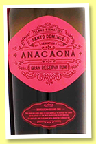 Anacona 'Gran Reserva Rum' (40%, OB, Dominican Republic, +/-2022) 