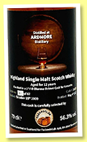 Ardmore 12 yo 2009/2022 (56.3%, Fadandel, 6 months 1st fill oloroso octave finish, cask #2643B, 67 bottles)
