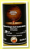 Ardmore 12 yo 2009/2021 (59%, Fadandel, puncheon, cask #2643, 138 bottles) 
