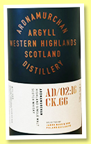 Ardnamurchan 2016/2022 'AD/02:16' (57.8%, OB, Poland Exclusive, Spanish oak oloroso hogshead, cask #66, 335 bottes)