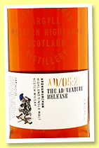 Ardnamurchan 5 yo 2016/2021 'The AD/05:21 Venture Release' (55.1%, OB, sherry octaves, 348 bottles)