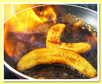 Banana Flambeed Banana Flambeed