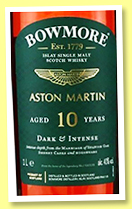 Bowmore 10 yo 'Aston Martin' (40%, OB, 1l, +/-2021) 