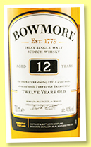 Bowmore 12 yo (40%, OB, +/-2022)
