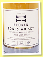 Broken Bones 4 yo 'Batch 1/22' (46%, OB, Slovenia, 2022) Broken Bones 4 yo 'Batch 1/22' (46%, OB, Slovenia, 2022)