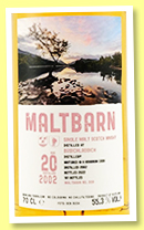 Bruichladdich 20 yo 2002/2022 (55.3%, Maltbarn, bourbon cask, 161 bottles). Bruichladdich 20 yo 2002/2022 (55.3%, Maltbarn, bourbon cask, 161 bottles).