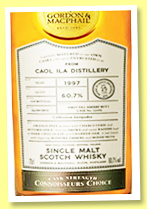 Caol Ila 25 yo 1997 (60.5%, Cordon & MacPhail, Connoisseurs Choice, LMDW, Antipodes, first fill sherry butt, cask #12498, 529 bottles) Caol Ila 25 yo 1997 (60.5%, Cordon & MacPhail, Connoisseurs Choice, LMDW, Antipodes, first fill sherry butt, cask #12498, 529 bottles)