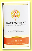 Dailluaine 15 yo 2007/2022 (56.2%, Watt Whisky, hogshead, 279 bottles)