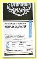 Dailuaine 12 yo 2008/2021 (60.9%, Scotch Malt Whisky Society, #41.139, 'A complex character', 1st fill bourbon barrel, 190 bottles) 