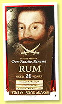 Don Pancho 21 yo 1996/2017 (50%, Sansibar for Slainte, Panama, 285 bottles)