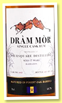Foursquare 13 yo 2009/2022 (60.7%, Dram Mor, cask #3, 295 bottles) Foursquare 13 yo 2009/2022 (60.7%, Dram Mor, cask #3, 295 bottles)