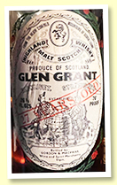 Glen Grant 27 yo (70 proof, Gordon & MacPhail, early 1970s)
Glen Grant 27 yo (70 proof, Gordon & MacPhail, early 1970s)