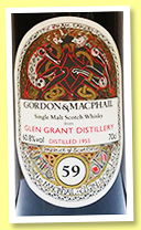 Glen Grant 59 yo 1955/2014 (60.8%, Gordon & MacPhail, Book of Kells for LMDW, refill sherry hogshead, cask #845, 78 bottles) Glen Grant 59 yo 1955/2014 (60.8%, Gordon & MacPhail, Book of Kells for LMDW, refill sherry hogshead, cask #845, 78 bottles)