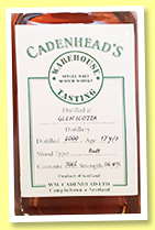 Glen Scotia 17 yo 2000/2018 (56.4%, Cadenhead's Warehouse Tasting)