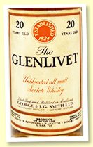 Glenlivet 20 yo (45.7%, OB, Baretto import Italy, 2400 bottles, early 1970s)