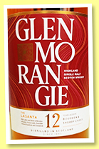 Glenmorangie 12 yo 'Lasanta' (43%, OB, +/-2022)