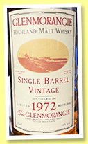 Glenmorangie 1972/1994 'Single Barrel Vintage' (46%, OB, cask #1840) 