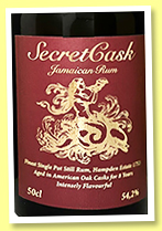 Hampden 8 yo (54.2%, Secret Cask, Jamaica, American oak, 2022) 
