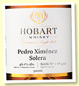 Hobart PX Solera (46.1%, OB 'Batch 2') Hobart PX Solera (46.1%, OB 'Batch 2')
