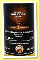 Invergordon 15 yo 2007/2022 (62.7%, Fadandel, barrel, cask #300864) Invergordon 15 yo 2007/2022 (62.7%, Fadandel, barrel, cask #300864)