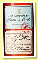 Jean-Luc Pasquet 'Le Cognac de Jean-Pierre' (49.8%, OB, Grande Champagne, L.75, 2022) 