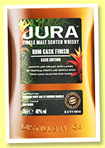 Jura 'Rum Cask Finish' (40%, OB, +/-2023) Jura 'Rum Cask Finish' (40%, OB, +/-2023)