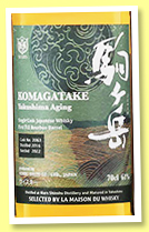 Komagate 5 yo 2016/2022 'Yakushima Aging' (61%, OB, LMDW, first fill bourbon, cask #2063, 180 bottles)